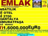 ANTALYA MERKEZDE SATILIK 25 ODA 70 YATAKLI OTEL POLAT EMLAK