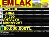 ANTALYA MANAVGAT SORGUNDA SATILIK 31700 DENİZE SIFIR ARSA POLAT EMLAK