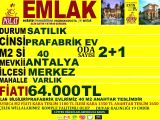 ANTALYADA SATILIK 40 M2 3+1   SIFIR PRAFABRİK  HOBİ EVLERİ  POLAT EMLAK