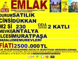 ANTALYA ATATÜRK DEVLET HASTANESİ KARŞI CADDESİNDE SATILIK 230 M2 0 DÜKKAN POLAT EMLAK