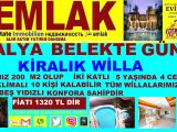 ANTALYA BELEKTE GÜNLÜK KİRALIK 200 M2 4+1 WİLLA POLAT EMLAK