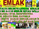 ANTALYA BELEKTE GÜNLÜK KİRALIK 200 M2 4+1 WİLLA POLAT EMLAK