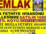 MUĞLA FETHİYE HİSARÖNÜ  SATILIK 16800 M2 TATİL KÖYÜ POLAT EMLAK