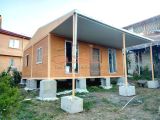 42 m² 2+1 ÇATI+VERANDALI DIŞ AHŞAP DESENLİ BETOPAN, İÇ PVC KONUT