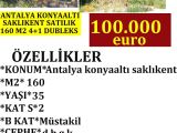 ANTALYA KONYAALI SAKLIKENT DE SATILIK 160 M2 4+1 DUBLEKS POLAT EMLAK