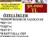 MUĞLA BODRUM YALIKAVAKTA KİRALIK 120 M2 2+1 VİLLA POLAT EMLAK