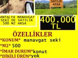 ANTALYA MANAVGAT SEKİDE SATILIK 500 M2 KONUT ARSASI POLAT EMLAK