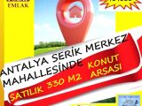 ANTALYA SERİK MERKEZ MAHALLEDE SATILIK 330 M2 KONUT ARSASI POLAT EMLAK