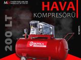 200 LİTRE PİSTONLU HAVA KOMPRESÖRÜ ( BOYKA )