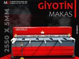2550 x 5mm Rediktörlü Giyotin Makas - Guillotine Machines 